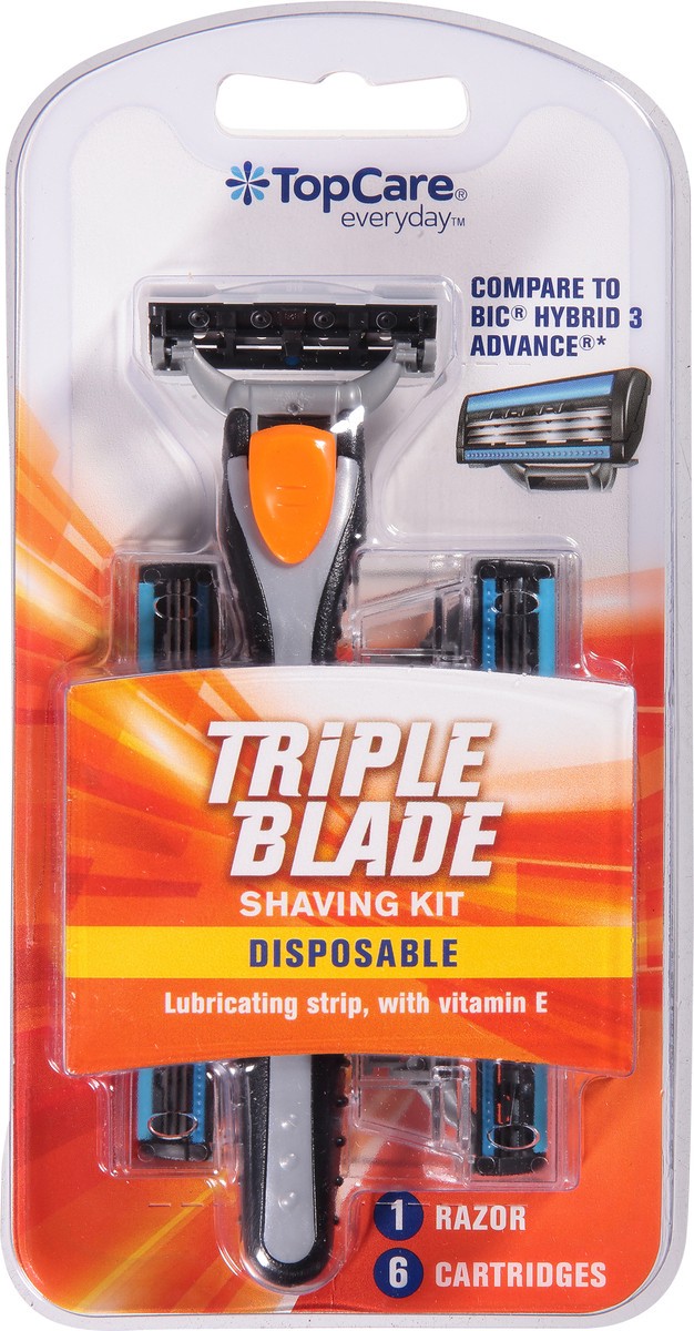 slide 8 of 9, Topcare Triple Blade Disp, 1 ct