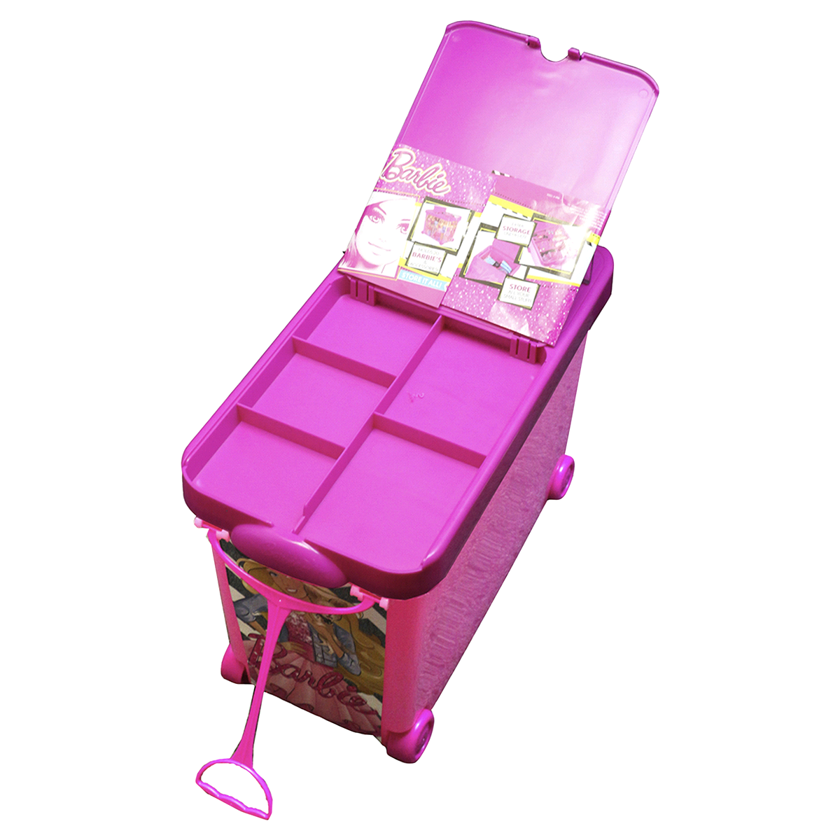 slide 3 of 7, Barbie Rolling Doll Storage Case 1 ea, 1 ct