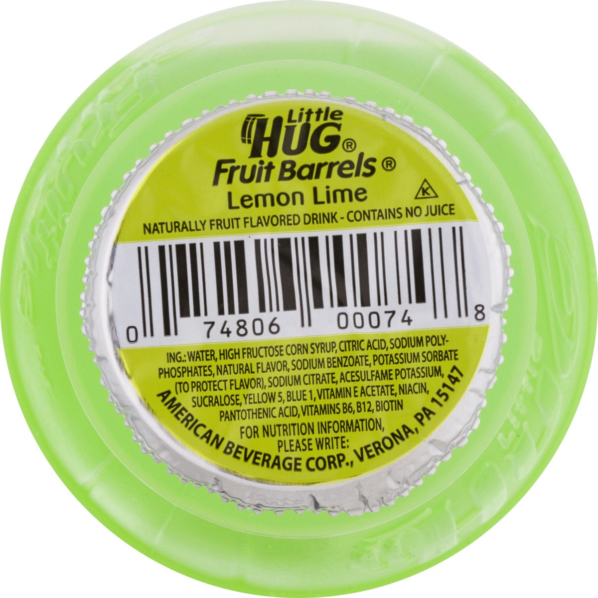 slide 2 of 12, Little Hug Fruit Barrels Lemon Lime Fruit Drink 8 oz, 8 oz