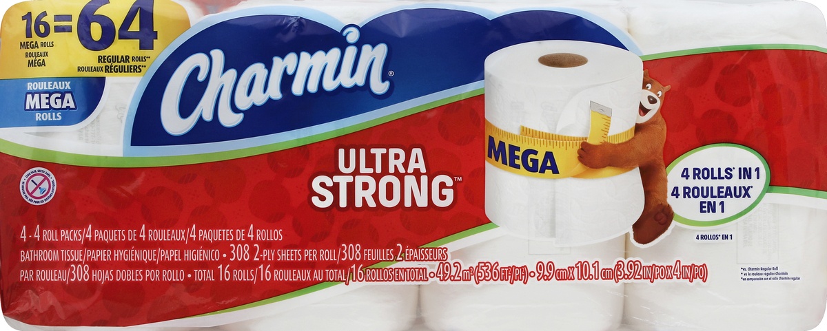 slide 4 of 5, Charmin Bathroom Tissue 16 ea, 16 ct