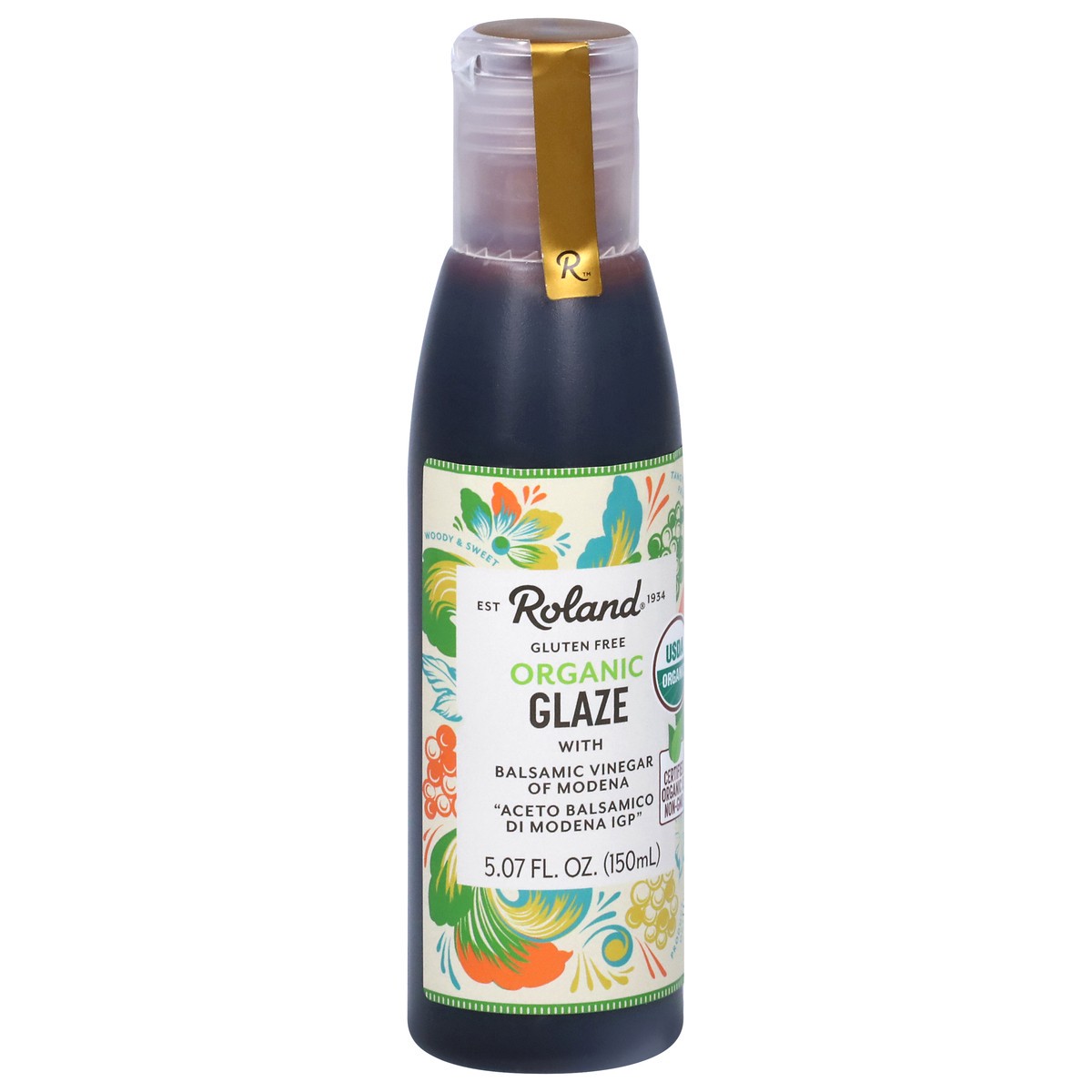slide 2 of 9, Roland Organic Glaze with Balsamic Vinegar of Modena 5.07 fl oz, 