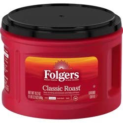 Folgers Classic Roast Ground Coffee, Medium Roast Coffee, 19.2 Oz Canister