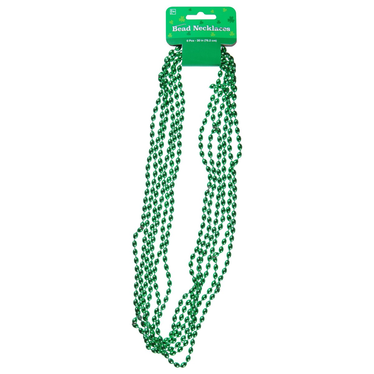 slide 1 of 9, Ampro Metallic Green Bead Necklaces 6 ea, 6 ct