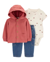 Carter's Baby 3-Piece Little Cardigan Set Multi NB
