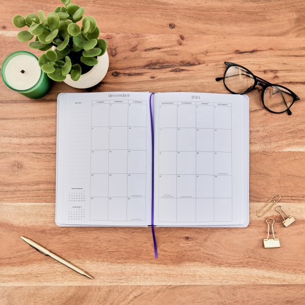 slide 2 of 8, 2024 Happy Planner 12-Month Monthly/Weekly Small Organized By Happy Planner, 5-1/2"" X 8-5/8"", Good Days, July 2024 To June 2025, 1 ct