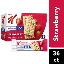 Special K Bar Pastry Crisps, 100 Calories, Breakfast Bars, Value Size, Strawberry, 15.84oz Box, 36 Crisps