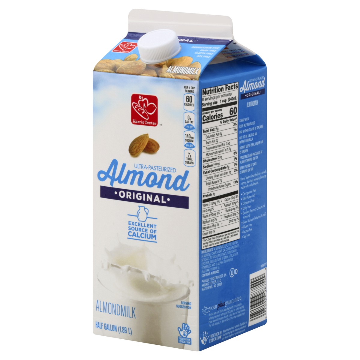 slide 6 of 13, Harris Teeter Almond Drink - 64 fl oz, 64 fl oz