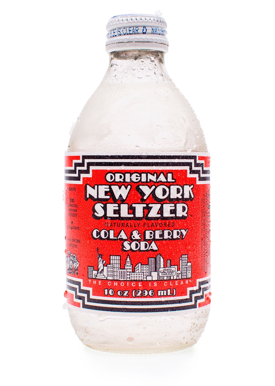 slide 1 of 1, New York Seltzer Cola Berry, 10 oz