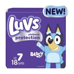 Luvs Platinum Protection Baby Diapers, Size 7