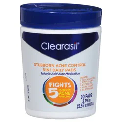 Clearasil Stubborn Acne Control 5 in 1 Daily Pads 90 ea
