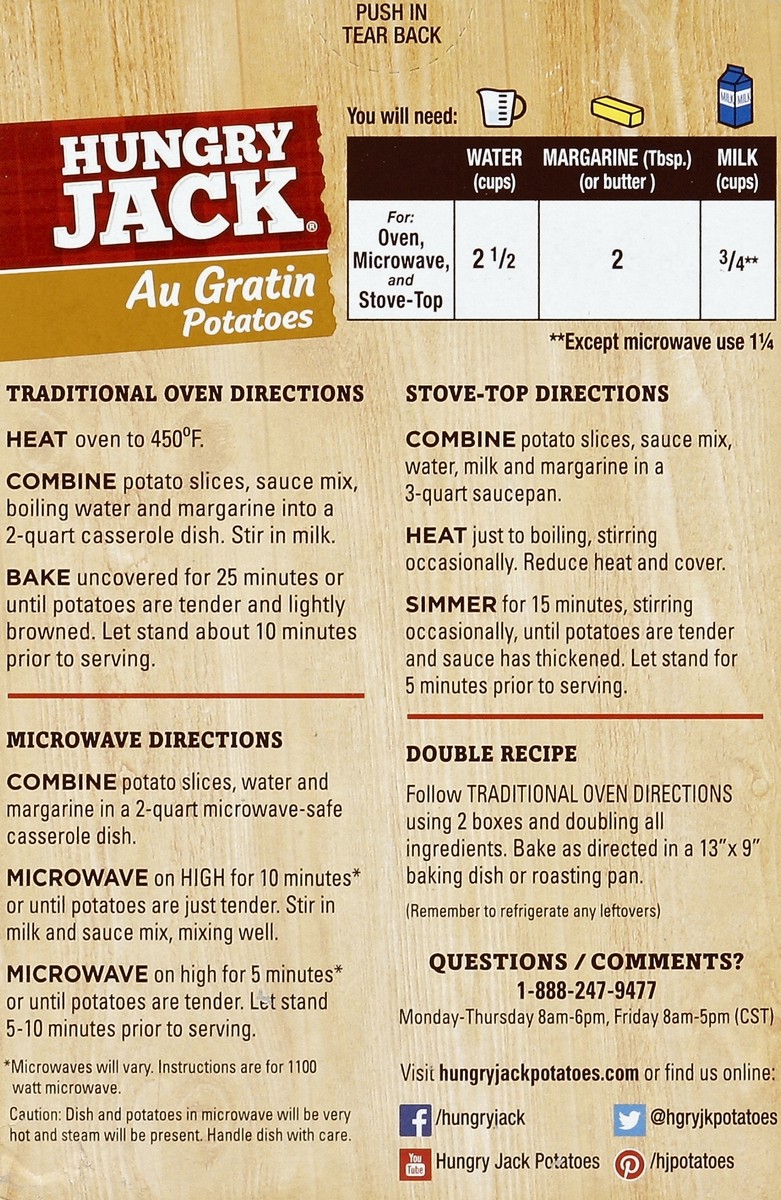 slide 4 of 6, Hungry Jack Potatoes Au Gratin, 6.1 oz