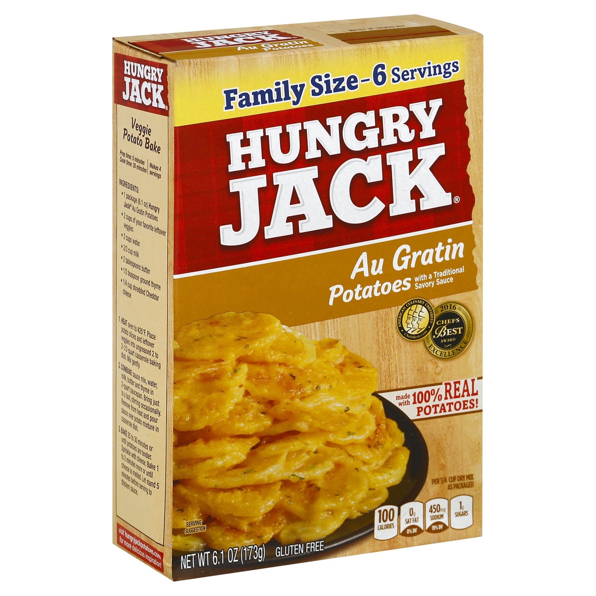 slide 1 of 6, Hungry Jack Potatoes Au Gratin, 6.1 oz