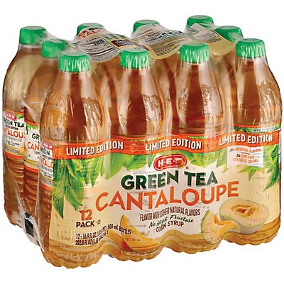 slide 1 of 1, H-E-B Cantaloupe Green Tea - 12 ct, 12 ct