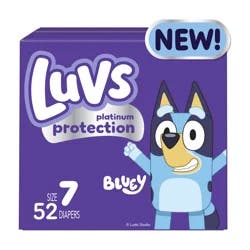 Luvs Platinum Protection Baby Diapers, Size 7
