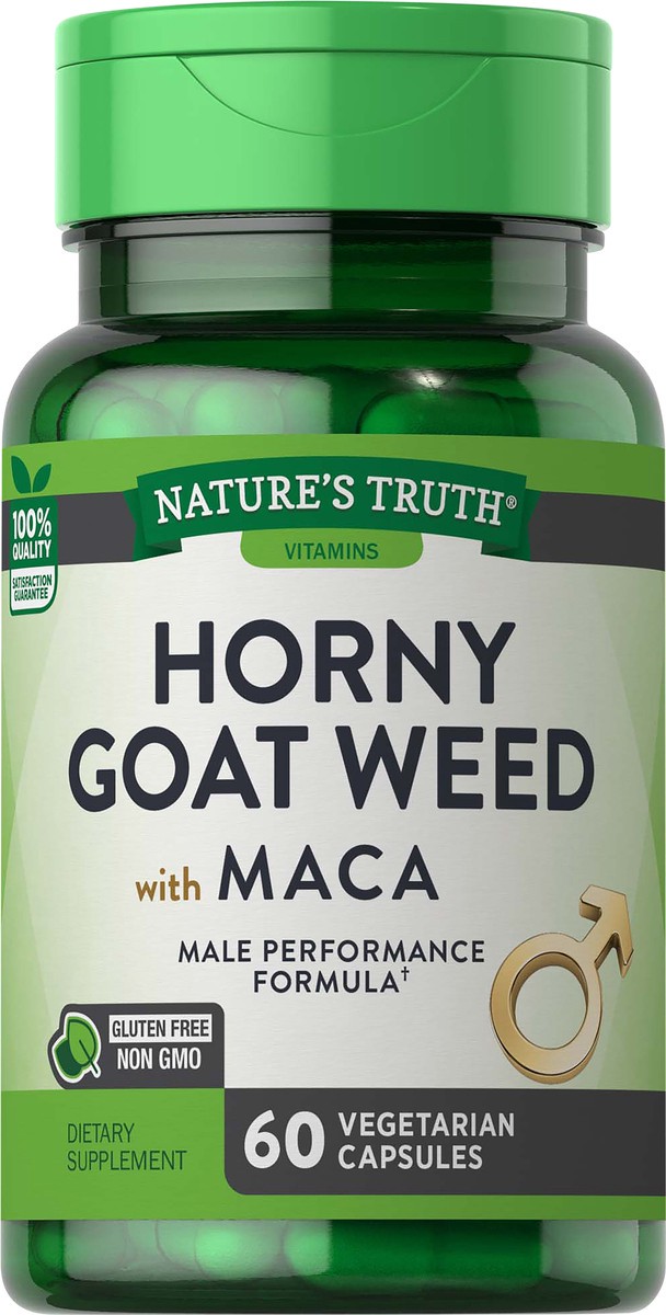 slide 2 of 5, Nature's Truth Horny Goat Weed with MACA, 60 ct