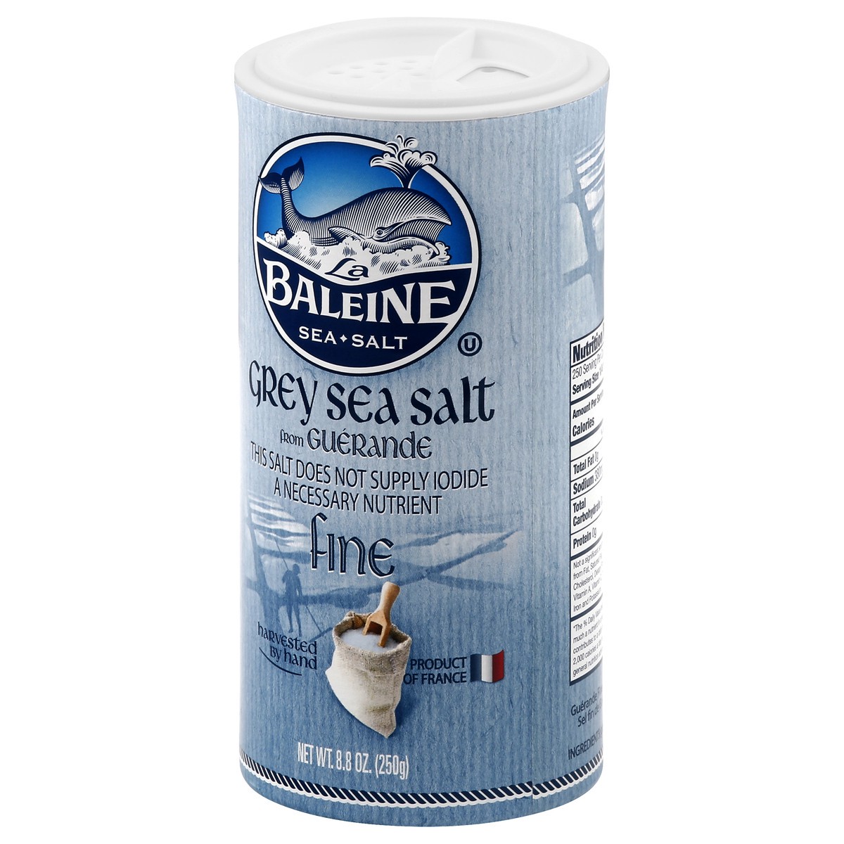 slide 3 of 9, La Baleine Fine Grey Sea Salt 8.8 oz, 8.8 oz