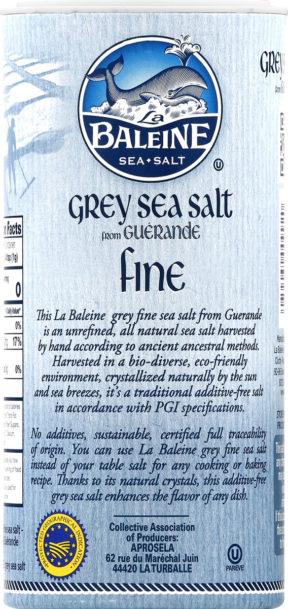 slide 5 of 9, La Baleine Fine Grey Sea Salt 8.8 oz, 8.8 oz