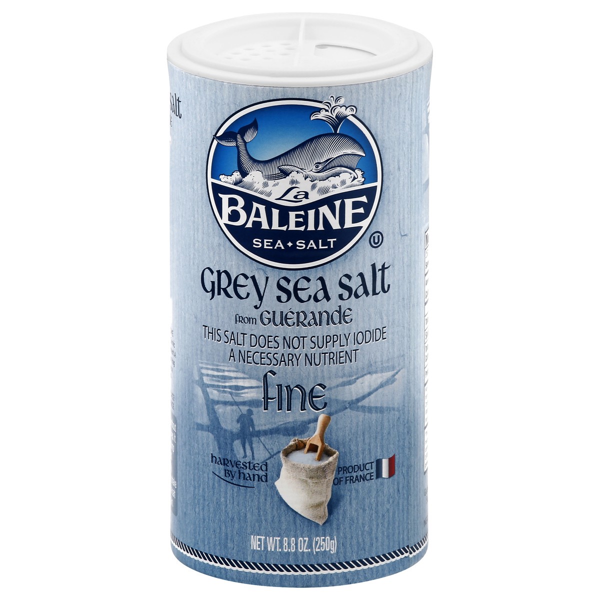 slide 1 of 9, La Baleine Fine Grey Sea Salt 8.8 oz, 8.8 oz