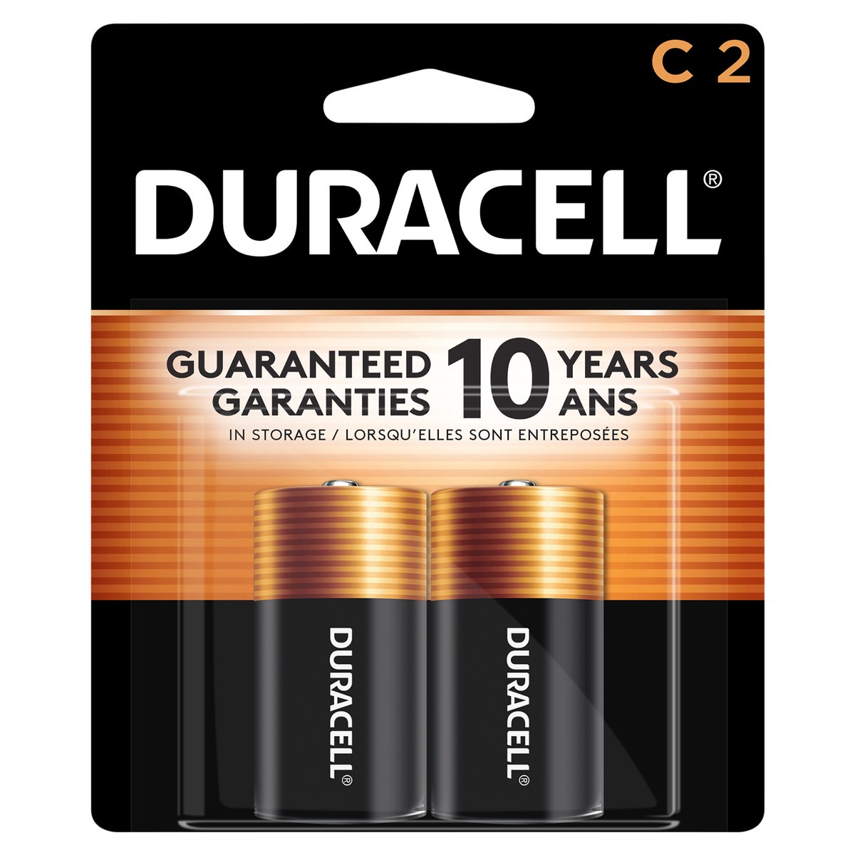 slide 1 of 4, Duracell Coppertop C Alkaline Batteries 2 count Primary Major Cells, 2 ct