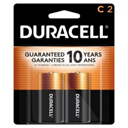 Duracell Coppertop C Alkaline Batteries, 2/Pack