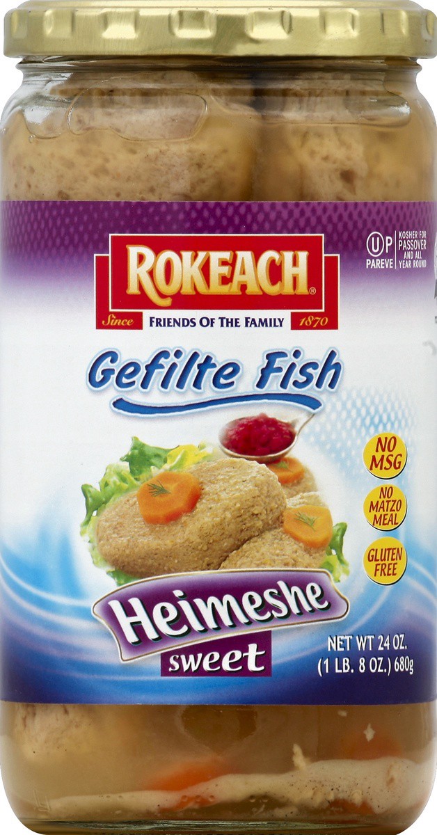 slide 2 of 2, Rokeach Heimeshe Sweet Gefilte Fish, 24 oz