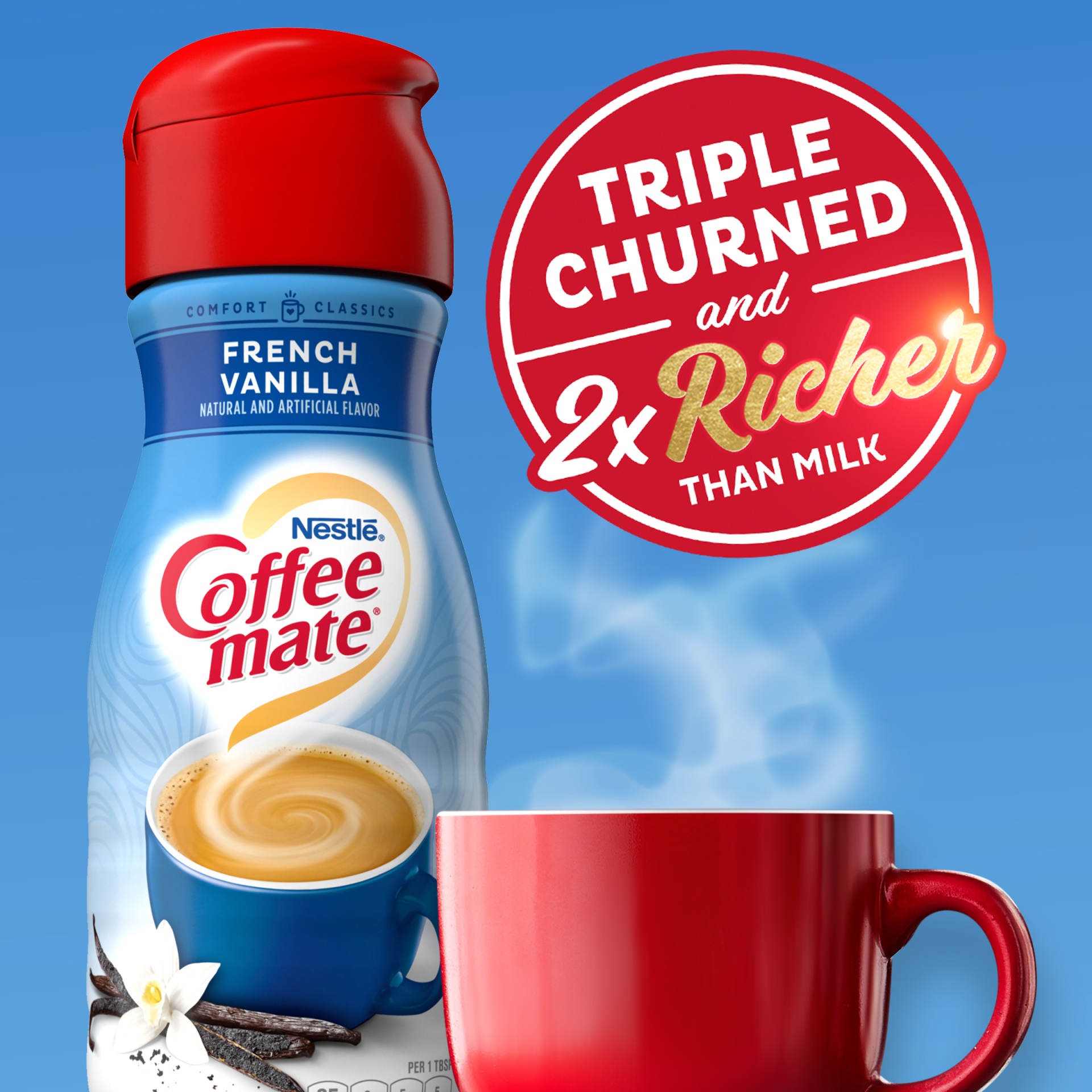 slide 3 of 8, Coffee-Mate French Vanilla Creamer, 16 fl oz