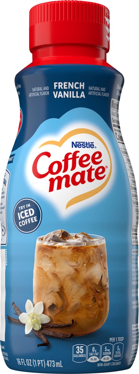 slide 6 of 7, Coffee-Mate Nestle Coffee Mate French Vanilla Liquid Coffee Creamer 16 fl oz., 16 fl oz
