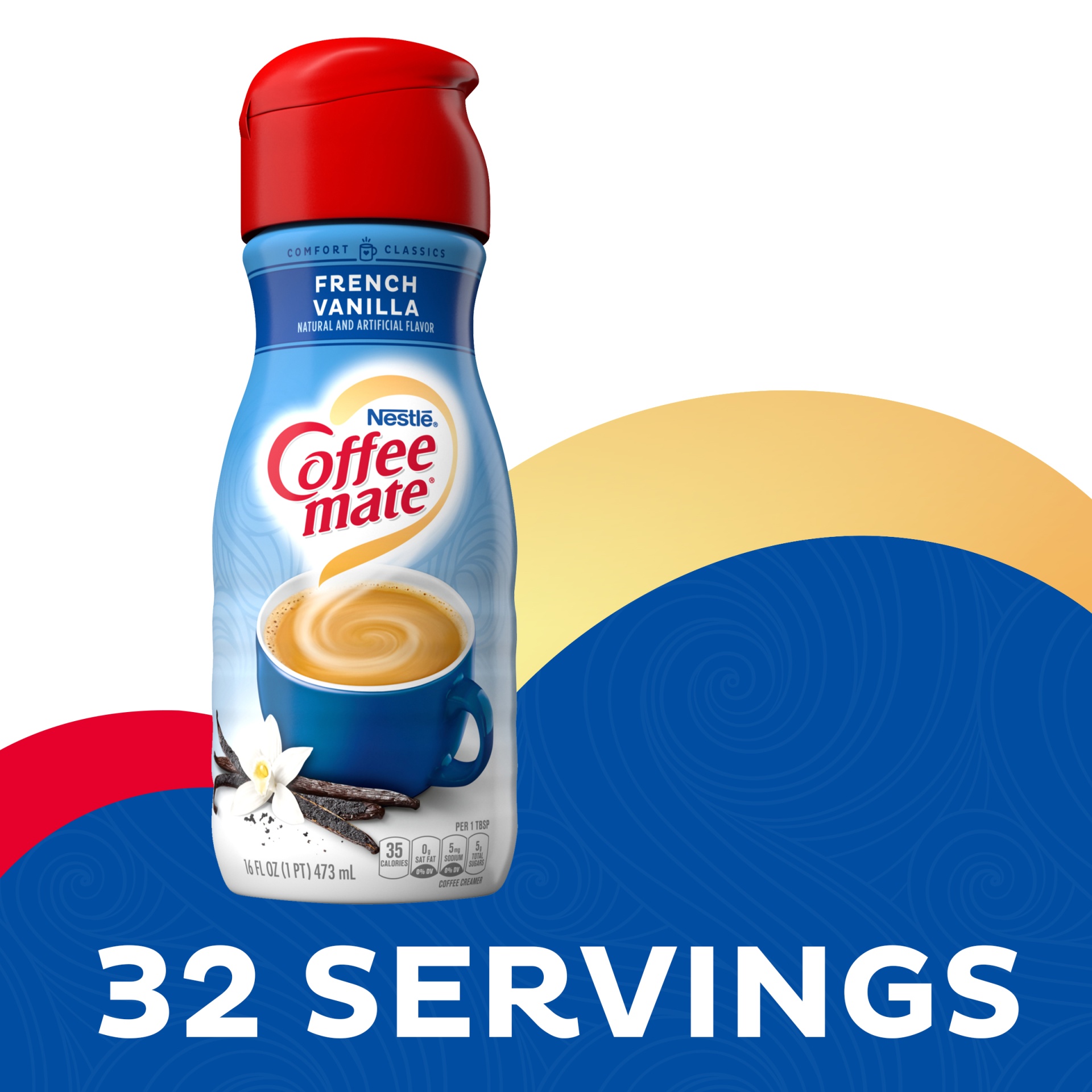 slide 4 of 8, Coffee-Mate French Vanilla Creamer, 16 fl oz