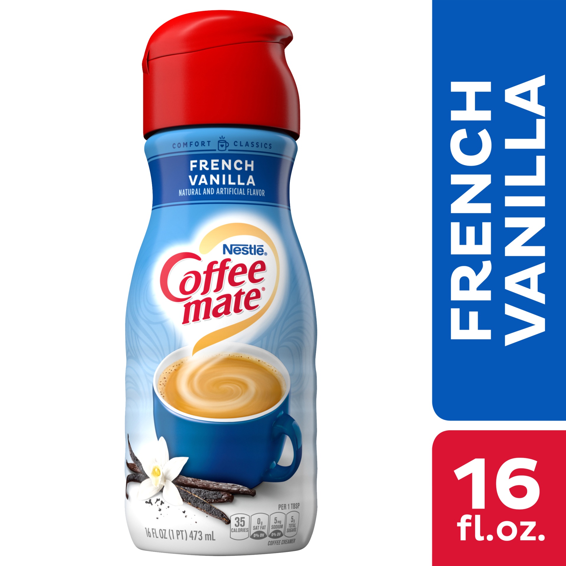 slide 1 of 8, Coffee-Mate French Vanilla Creamer, 16 fl oz