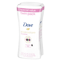 slide 12 of 17, Dove Advanced Care Antiperspirant Deodorant Stick Clear Finish, 2.6 oz, Twin Pack, 2.6 oz