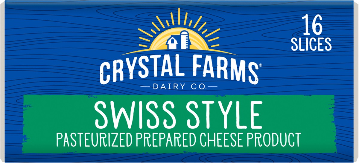 slide 7 of 8, Crystal Farms Swiss Cheese, 12 oz