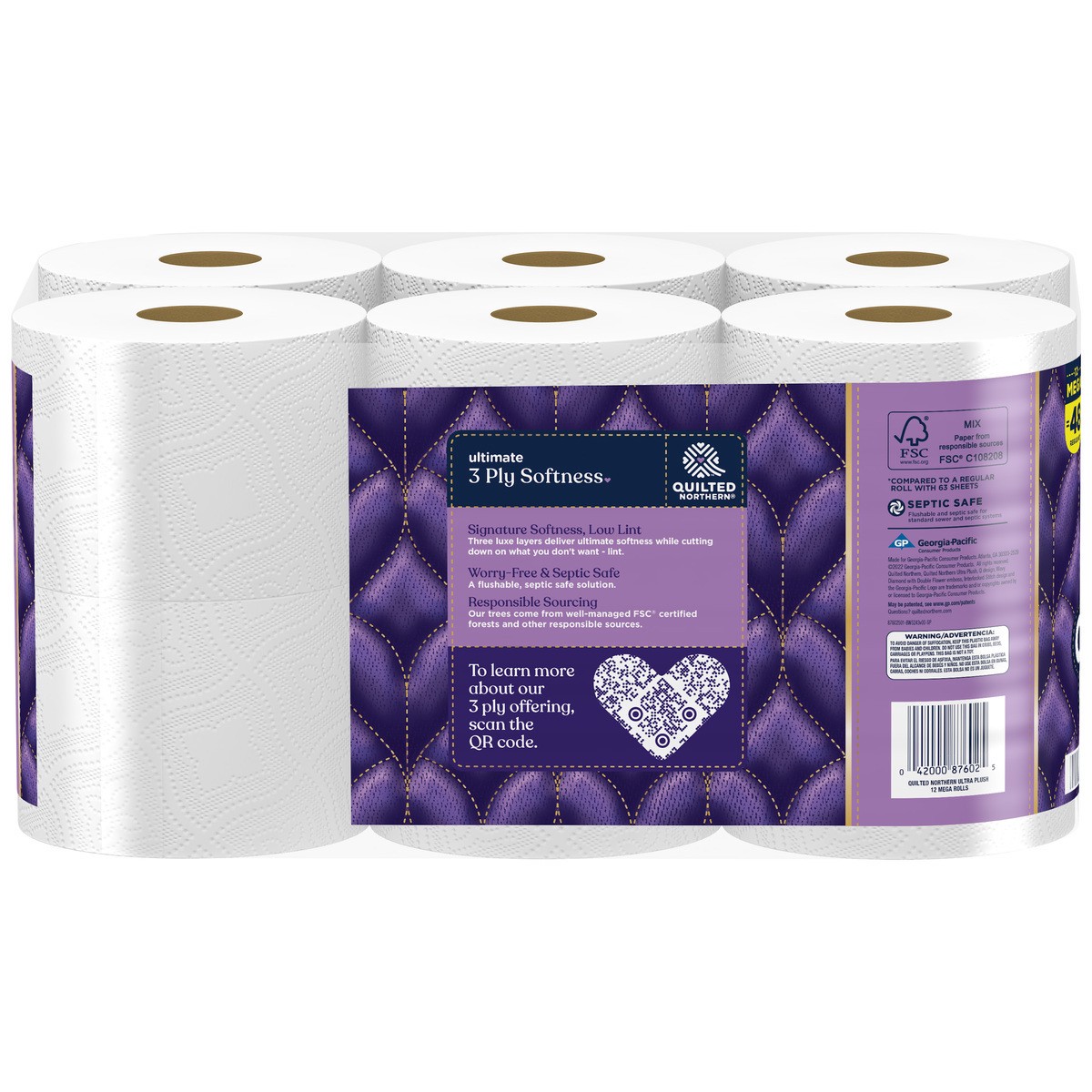 Quilted Northern Ultra Plush® Toilet Paper, 6 rolls - Baker's