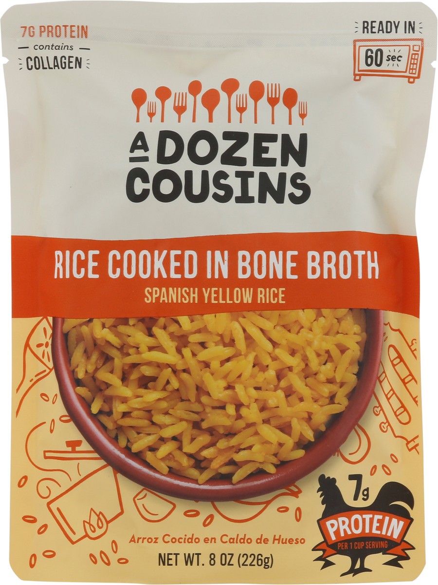 slide 7 of 9, A Dozen Cousins Spanish Yellow Rice Cooked in Bone Broth 8 oz, 8 oz