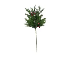 SilkCraft 33-Inch Pine & Eucalyptus Seed Stem, 1 ct