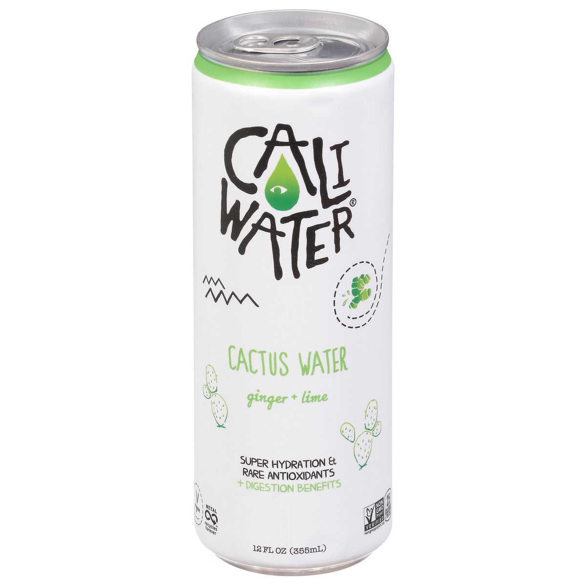 slide 1 of 9, CALIWATER Ginger Cactus Water - 12 fl oz, 1 ct