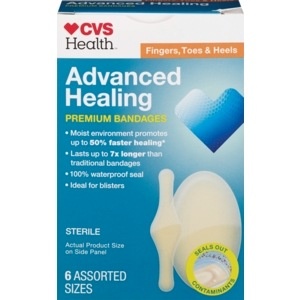 slide 1 of 1, CVS Pharmacy Advanced Healing Premium Bandages Assorted Sizes, 6 ct