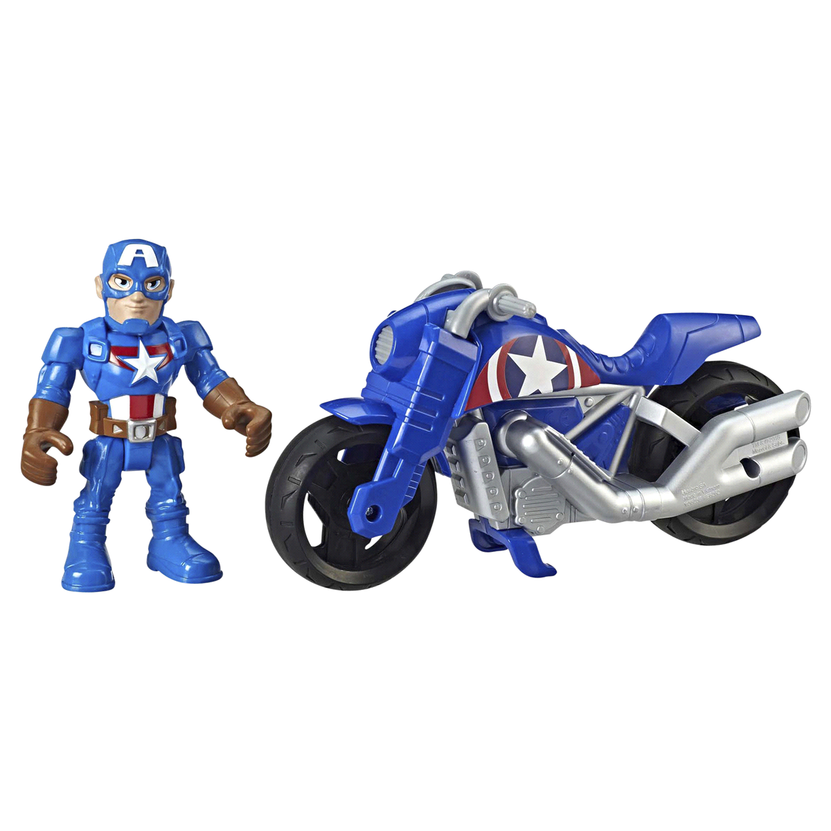 slide 1 of 1, Playskool Heroes Marvel Super Hero Adventures Figure and Motorcycle Asst. Each Sold Separately, 1 ct