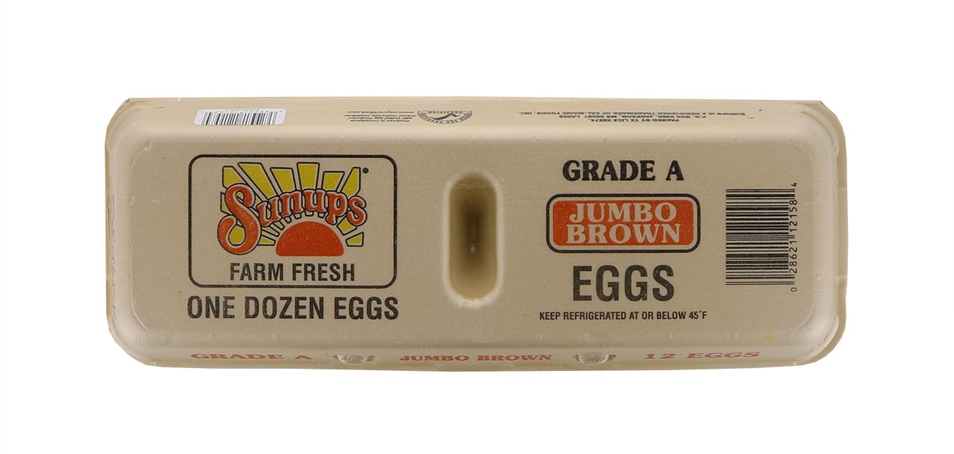 slide 1 of 1, SunUps Jumbo Brown Eggs, 12 ct