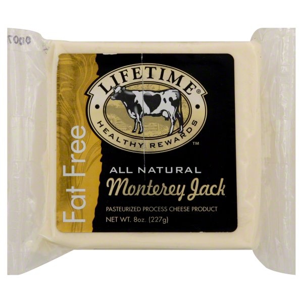 slide 1 of 1, Lifetime Monterey Jack Fat Free, 8 fl oz