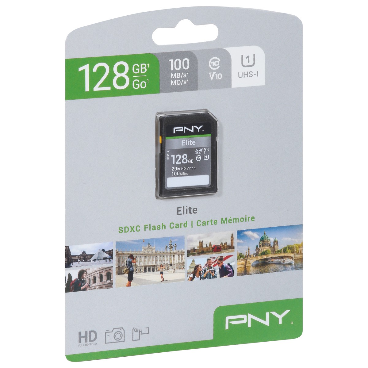slide 3 of 9, PNY 128 GB Elite SDXC Flash Card 1 ea, 1 ct