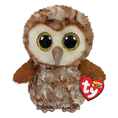 slide 1 of 1, TY Percy- Brown Tipped Barn Owl Beanie Boos Plush, 13 in