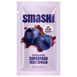 Smash Foods Concord Grape Superfood Fruit Spread Single Serve