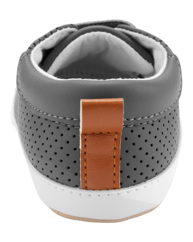 slide 3 of 6, Oshkosh Baby Casual Slip-On Shoes Grey 4, 1 ct