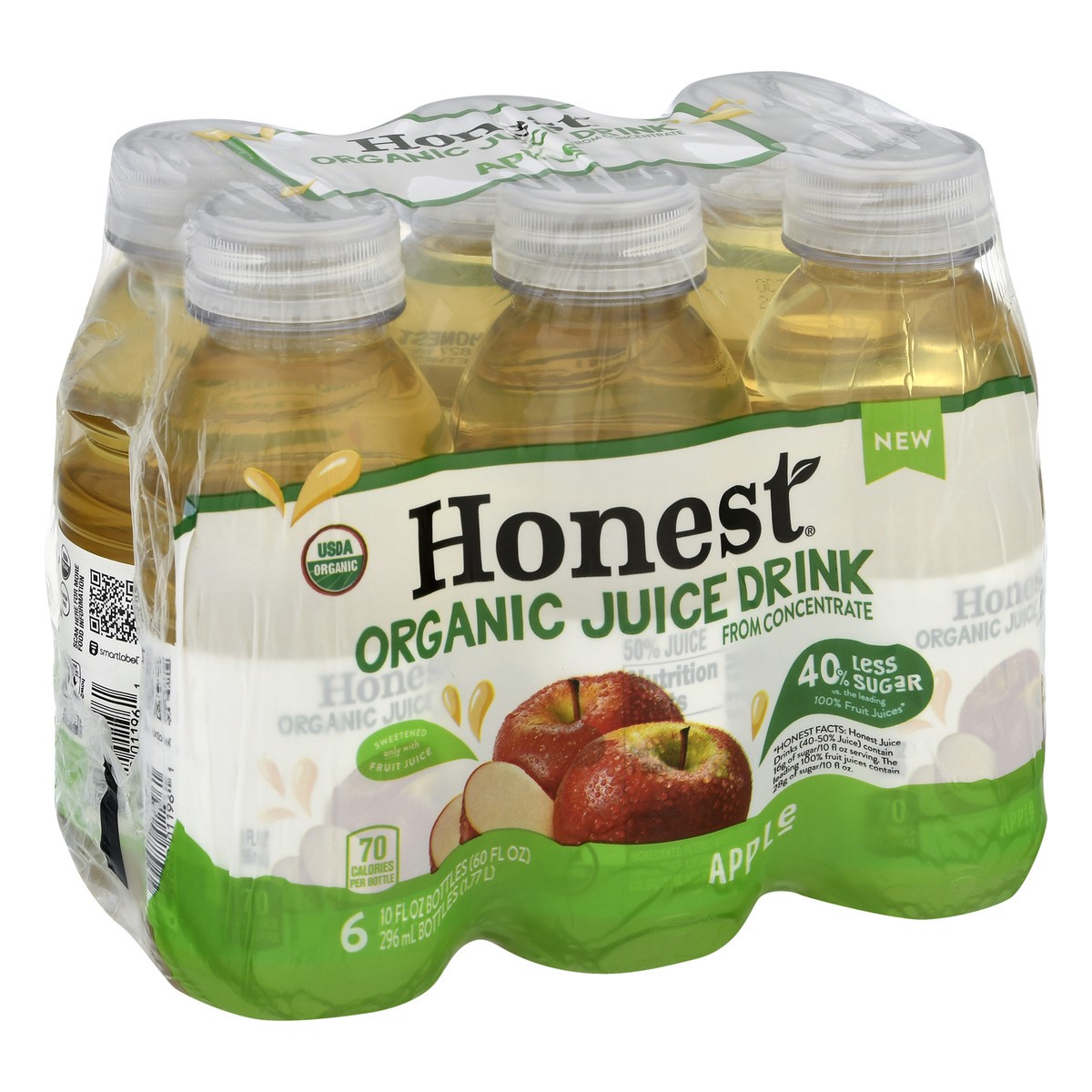 slide 8 of 13, Honest Juice Drink, Apple, Organic, 6 Pack, Shrink Wrapped, 6 ct