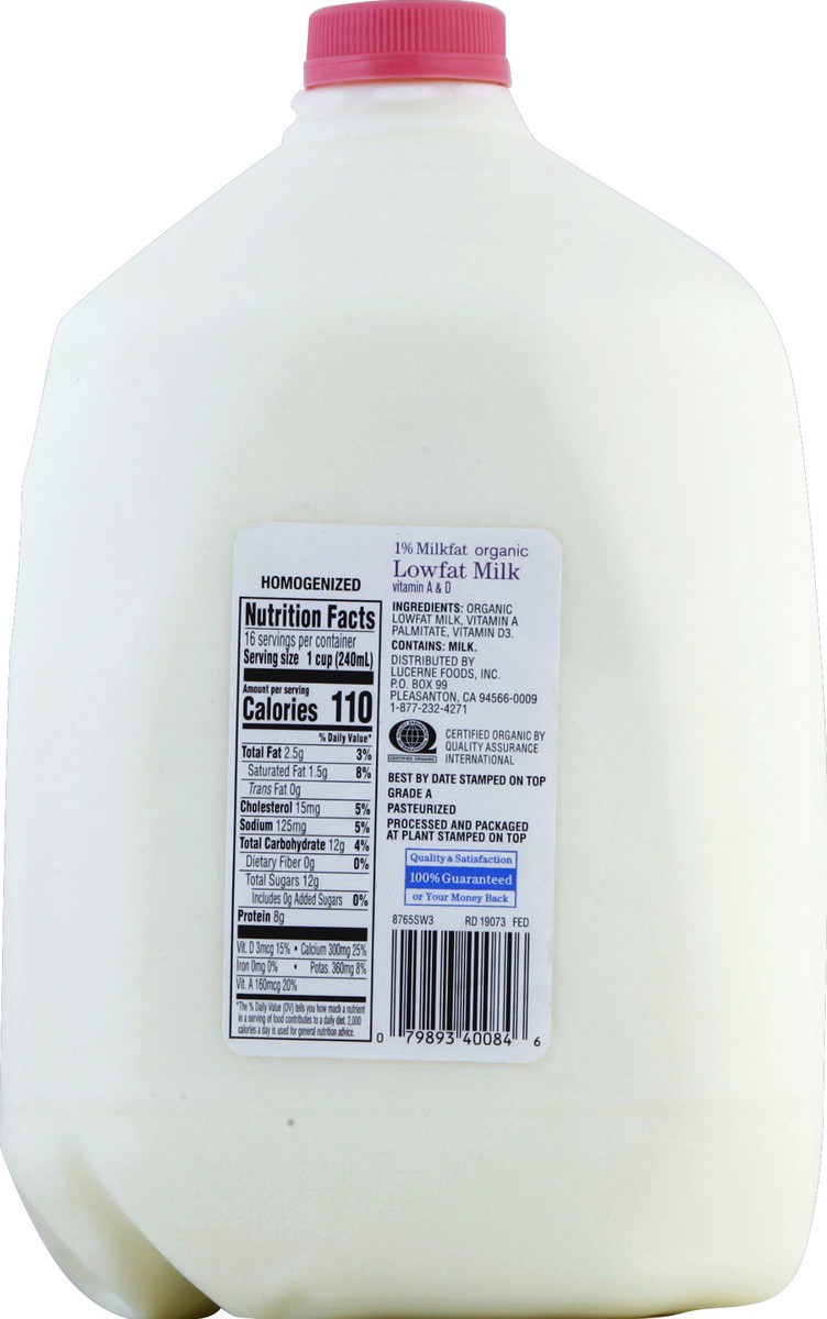 slide 2 of 7, O Organics Organic 1% Lowfat Milk, 1 gal