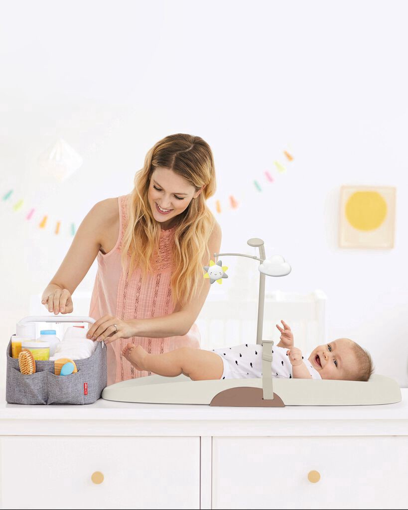 slide 9 of 9, Skiphop Nursery Style Wipe-Clean Changing Pad - Oat Oat NS, 1 ct