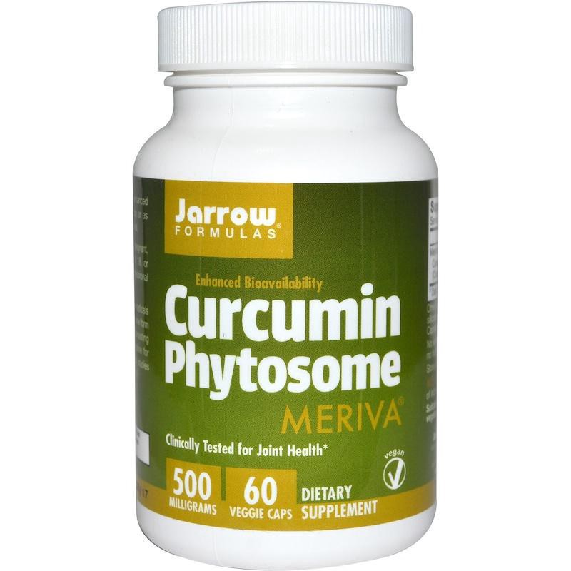 slide 1 of 4, Jarrow Formulas Curcumin Phytosome 500 mg - 60 Veggie Capsules - Formulated with Meriva - Antioxidant Support Supplement - Curcumin Absorb Delivery System - 30 Servings, 60 ct