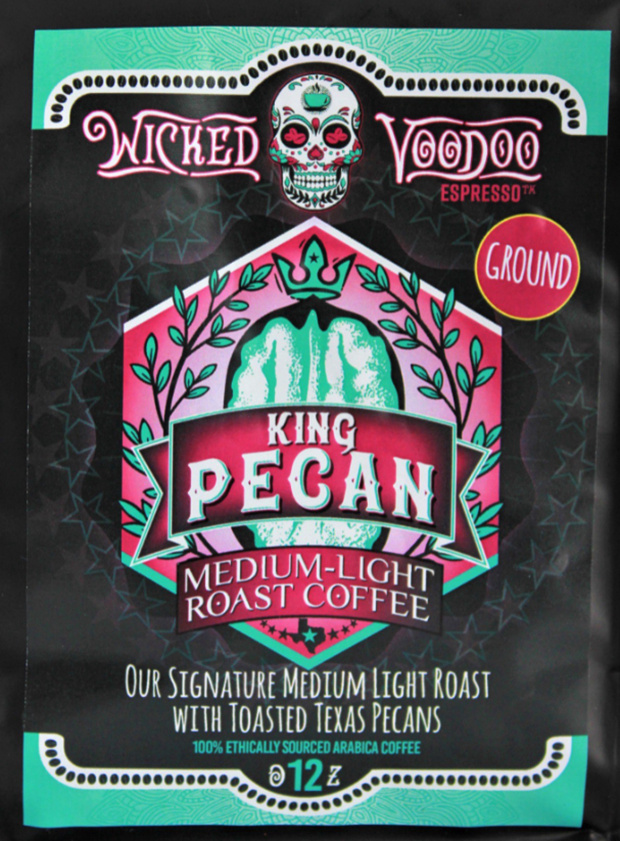 slide 1 of 1, Wicked Voodoo Coffee - King Pecan Ground - 12 oz, 12 oz