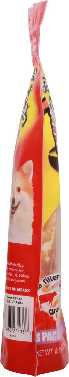 slide 5 of 10, Twistedz Wrapped with Real Pork American Beefhide Dog Chews 3 ea, 3 ct