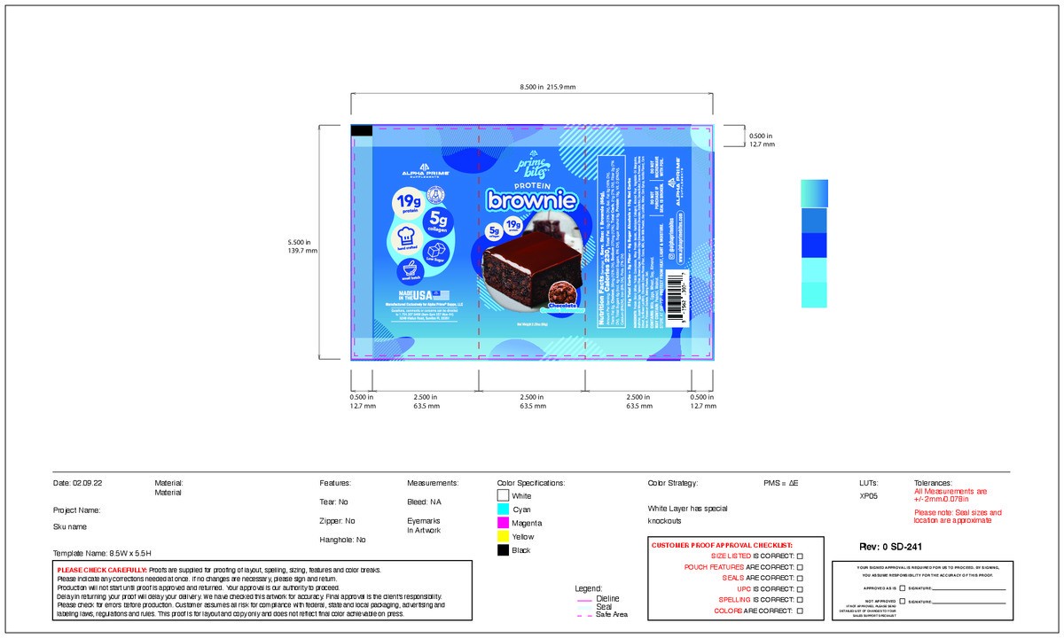 slide 6 of 7, Prime Bites Chocolate Cookie Monster Protein Brownie 2.29 oz, 2.29 oz
